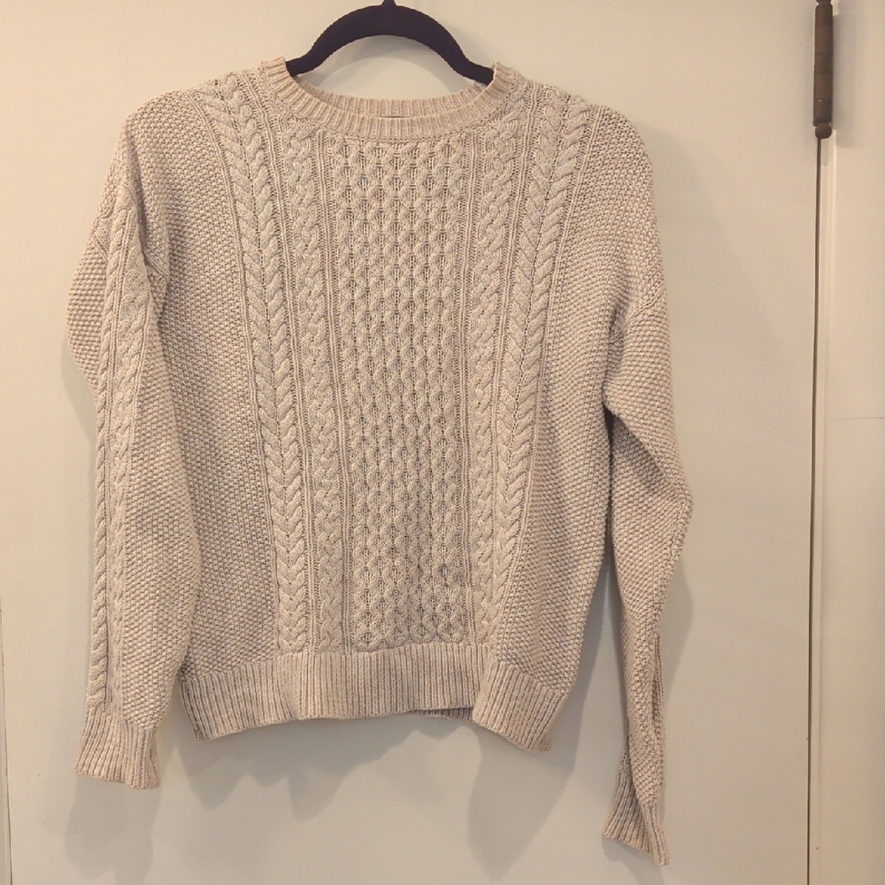 Cream Cable Knit Sweater